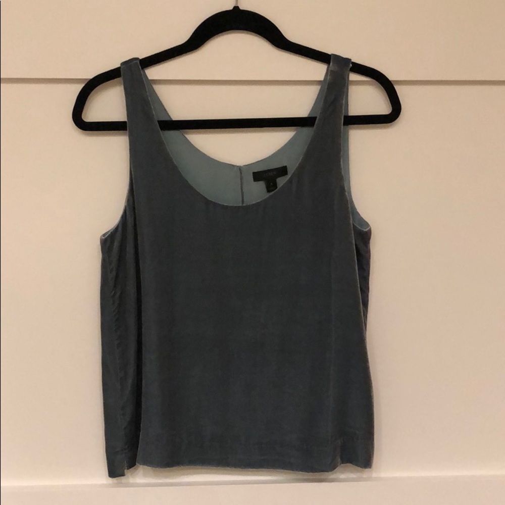 Jcrew beautiful velvet tank